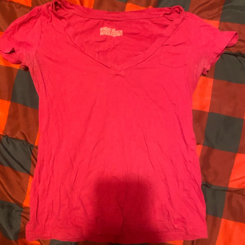 Pink v neck